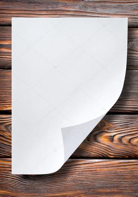 Sheet Of Paper On Table ⬇ Stock Photo Image By © Givaga 15561965