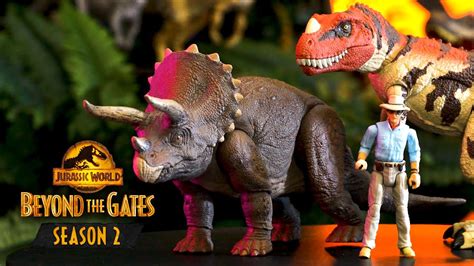 Hammond Collection Dr Alan Grant Ceratosaurus And Triceratops Beyond The Gates Jurassic