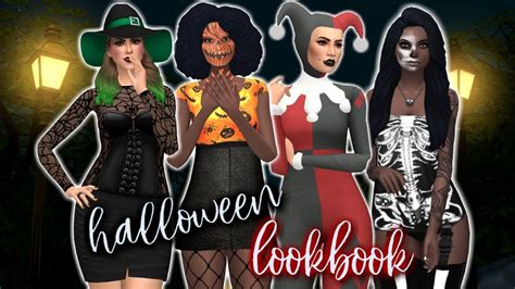 Sims 4 Halloween Lookbook Machinima Style Youtube