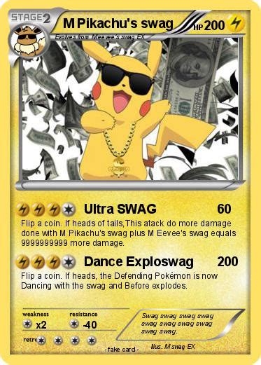 Pokémon M Pikachu S Swag Ultra Swag My Pokemon Card