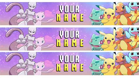 Free Pokemon Banner Template Keinfx 11 Youtube