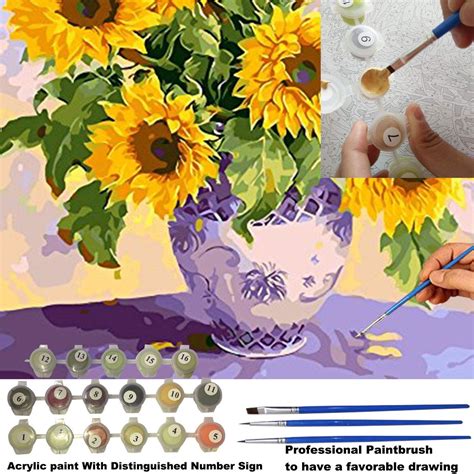 Paint By Numbers Diy Acrylic Painting Kit For Kids And Adults By