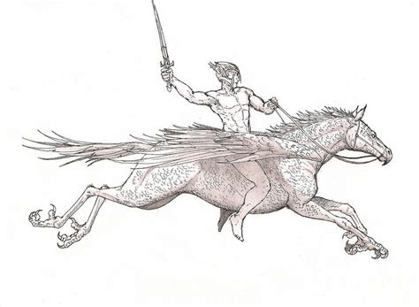 The Hippogriff Rider By Robthedoodler On Deviantart