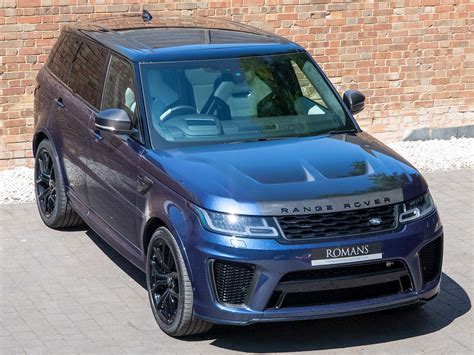 Range rover sport has a british 3 litre dieselengine with great style and a very high sitting position to make it a real suv.airmatic suspension and speed control on different modes including off. 2019 Used Land Rover Range Rover Sport Svr | Balmoral Blue