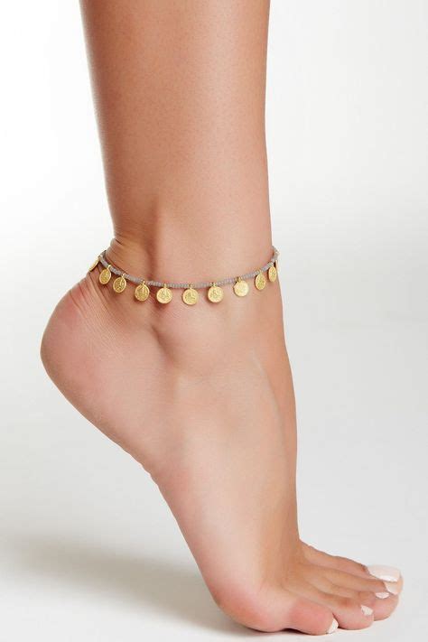 Dainty Gold Coin Anklet Goldanklet With Images Ankle Bracelets Anklet Jewelry Beautiful