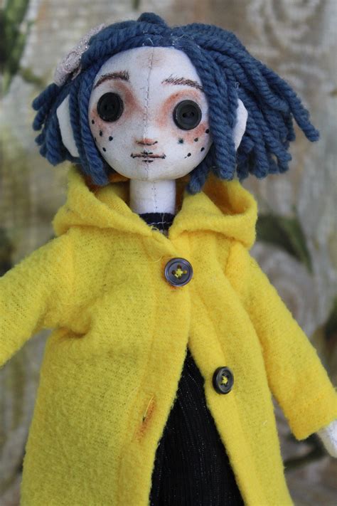 Coraline Doll Handmade Art Doll Ooak Doll Fairytale Doll Etsy