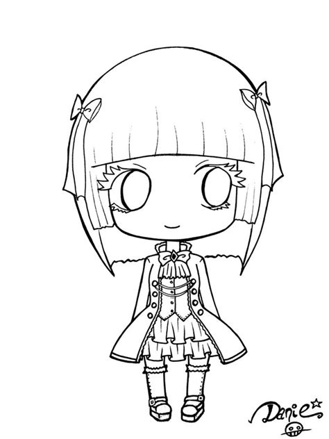 Gothic Lolita Chibi Outlines By Deadpeppermint On Deviantart