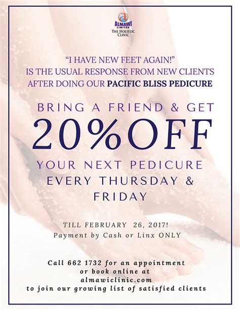 Almawi Pedicure Promotion Almawi Limited The Holistic Clinic
