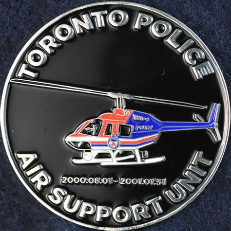 Many incidents can be reported using our online reporting system, such as damage to vehicle or property under $5. Toronto Police Service Air Support Unit | Challengecoins.ca