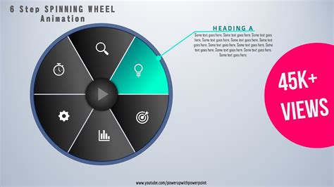 Create Step Spinning Wheel Animation Powerpoint Animations Morph Tra Powerpoint