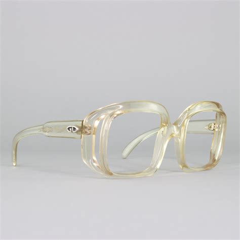 1970s Eyeglasses Clear 70s Glasses Vintage Oversized Glasses Frames 1970s Deadstock