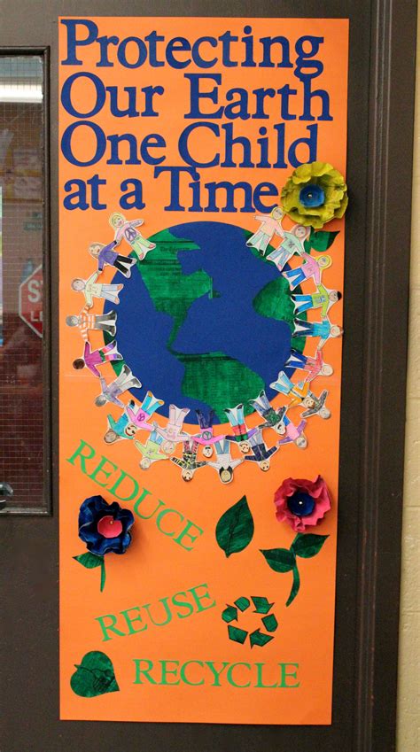 Earth Day Classroom Display Made With Recycled Materials Science