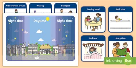 Day And Night Time Activities Eyfs Teaching Resource