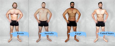 here s what the ideal male body looks like in 19 countries