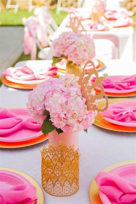 Other 3rd birthday party ideas. Bridal Shower - Pink And Gold Birthday Party Ideas ...