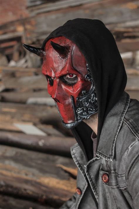 The Devil Resin Full Face Devil Mask Etsy