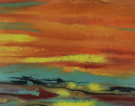 Daily Painters Abstract Gallery Abstract Landscape Sunset Art Painting