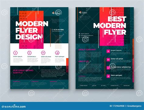 Flyer Design Dark Modern Flyer Background Design Template Layout For