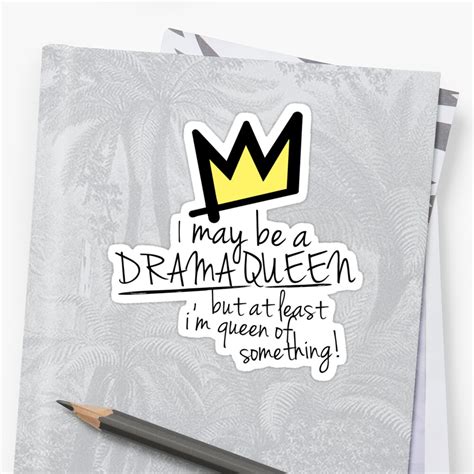 Drama Queen Sticker By Fizzbang Redbubble