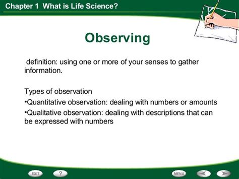 Life Science Chapter 1 Section 1 Think Like A Scientist