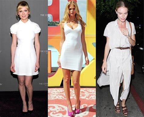 Celebrity Fashion Trend White Summer Outfits