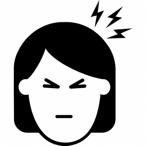 Head Headache Pain Symptom Throb Woman Zika Symptom Icon
