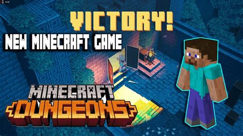 I Played The New Minecraft Game Minecraft Dungeons Youtube