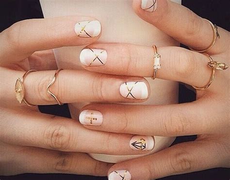 These Are So Cute And The Rings Really Match Very Well Gold Nails