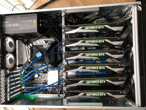 Some bitcoin users might wonder why there is a huge disparity between the mining output of a cpu versus a gpu. CLEAN QUIET 180 MH ETH 2700 SOL Eth Zcash Bitcoin Mining Rig 6 GPU NVIDIA 1070 | eBay | Bitcoin ...
