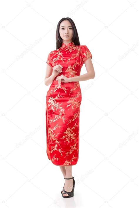 Chinese Woman Dress Traditional Cheongsam Stock Photo By Elwynn 38398147