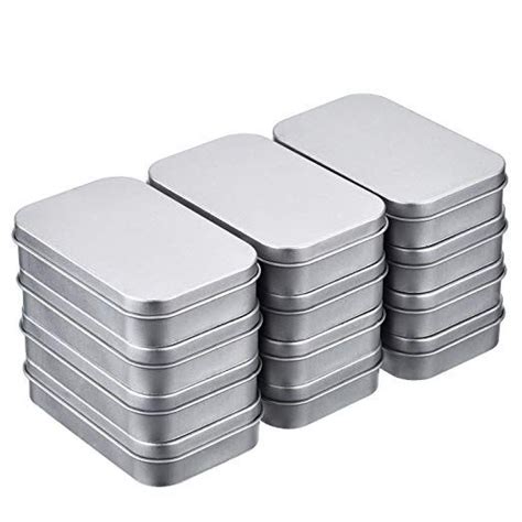 M Aimee 12 Pack 45 By 34 By 085 Inch Silver Metal Rectangular Empty