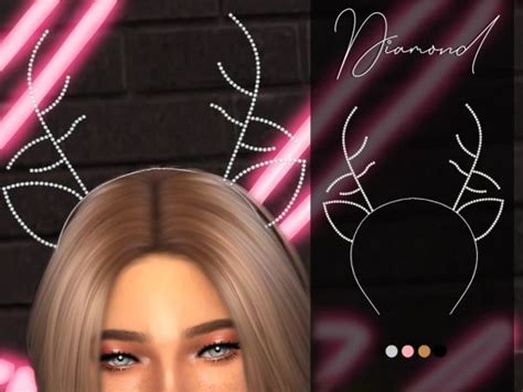 Diamond Reindeer Headband The Sims 4 Download Simsdomination Sims