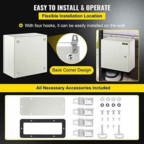 Vevor Nema Steel Enclosure 16 X 16 X 8 Nema 4x Steel Electrical Box