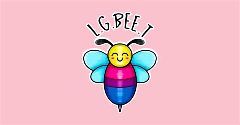 Kawaii Lgbt Bee Bisexual Pride Flag Bee T Shirt Teepublic