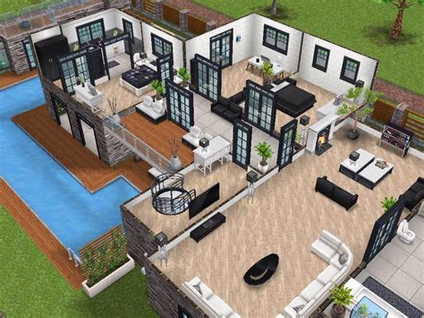 House 77 Level 2 Sims Simsfreeplay Simshousedesign Sims House