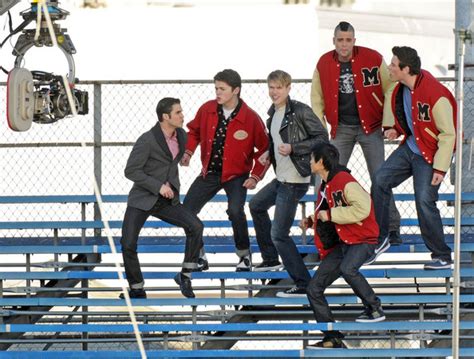 Glee Guys On Set Chord Overstreet Photo Fanpop