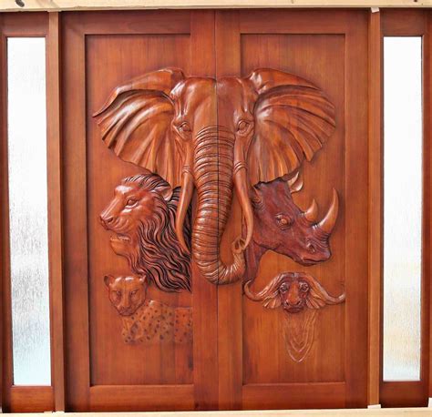 Hand Carved Wood Door Eh Monarch Custom Doors