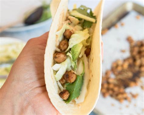 Easy Vegan Chickpea Tacos The In Fine Balance Food Blog