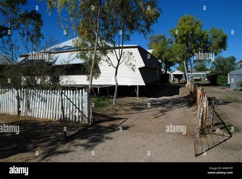 Historic Old House Winton Outback Queensland Australia Stock Photo