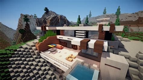 Modern Mountain House 2 By Noobcrafter101 Minecraft Map