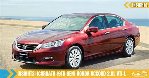 Icardata The Best Time To Buysell A 9th Gen Honda Accord 20l Vti L