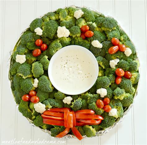 Just links to the photo i found on google images. Veggie Christmas Wreath Platter - Meatloaf and Melodrama