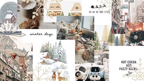 Aesthetic Winter Collage Laptop Wallpapers Wallpaper Cave 07e