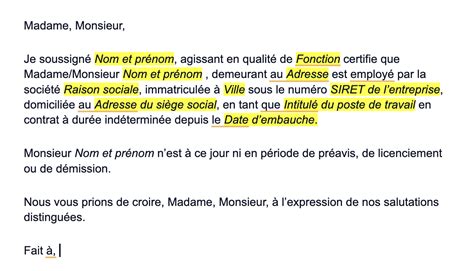 Modele Lettre Attestation Employeur Modele De Lettre Type The Best