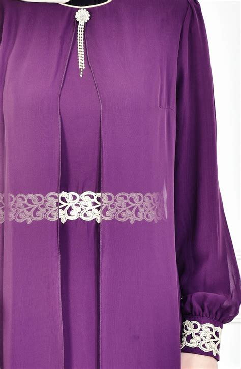 Dark Purple Hijab Dress 52221 23 Sefamerve