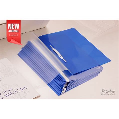 Bantex Business File Folio Map Plastik Snel Hecter Cobalt Blue