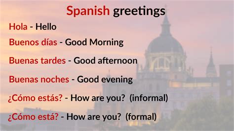 Hello In Spanish And Other Spanish Greetings