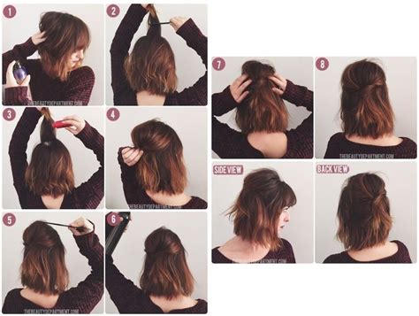 15 Peinados Fáciles De Hacer Para Chicas Con Cabello Corto Peinado