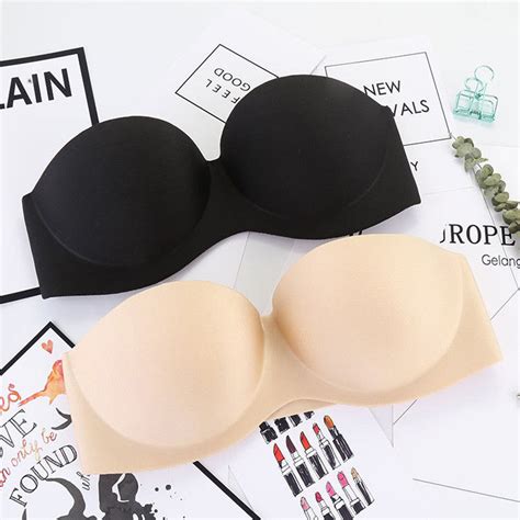 Top Quality Women Push Up Bra Strapless Invisible Seamless Bras