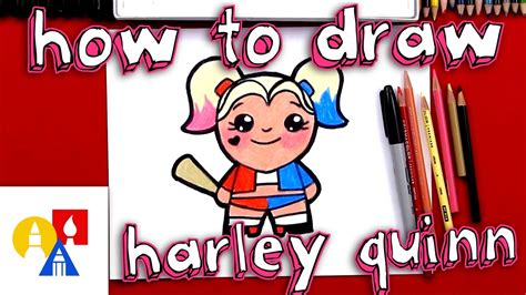 How To Draw A Cartoon Harley Quinn Youtube